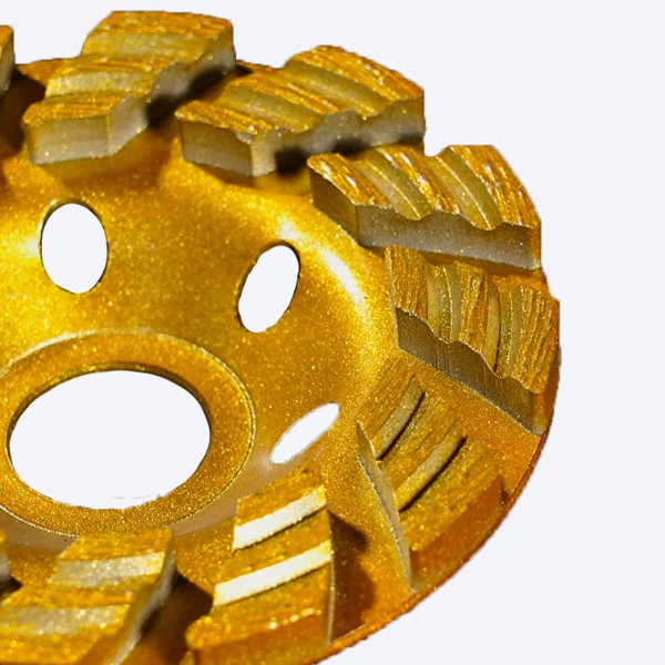 100 Double-Groove Turbine Cement Marble Concrete Floor Polishing Diamond Cutting Disc
