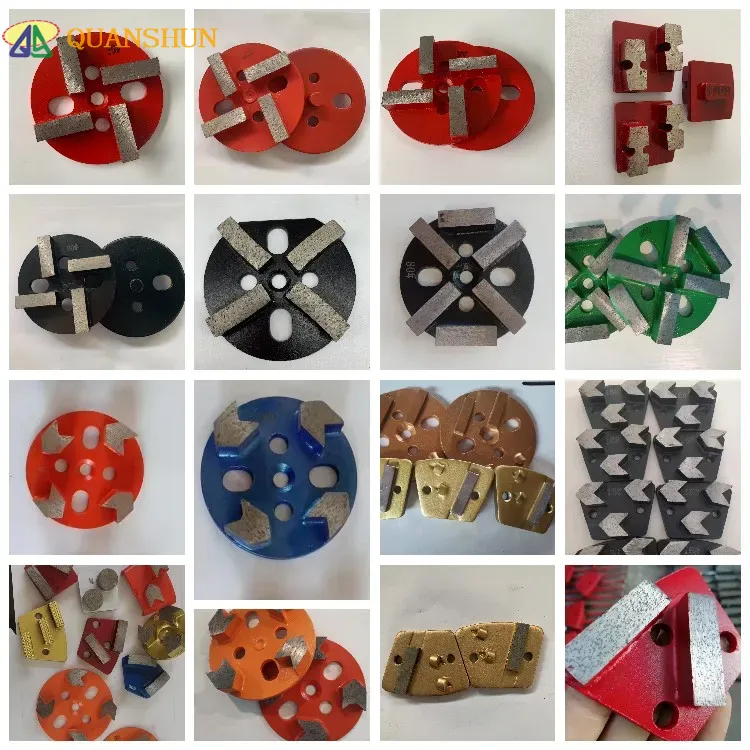 4 Inch 100mm Universal Diamond Grinding Plates with Single Pin Diamond Polishing Disc for Concrete and Terrazzo Floor 4 Inch 100mm Universal Diamond Grinding Plates with Single Pin Diamond Polishing Disc for Concrete and Terrazzo Floor